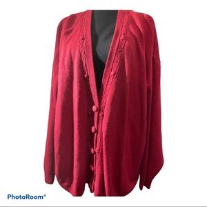 A pretty feminine button up sweater